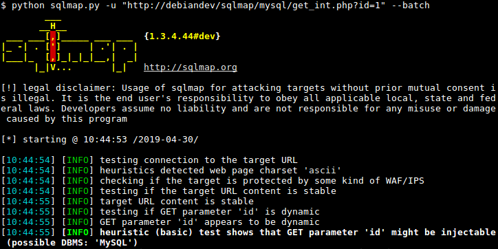 Sqlmap Automatic Sql Injection And Database Takeover Tool